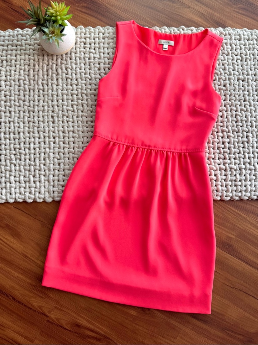 J. Crew | Women’s Camille Dress in Bright |Coral 4